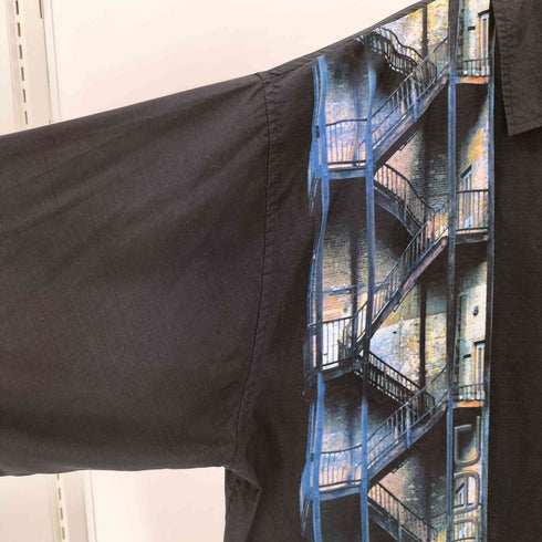 DAMANI DADA 90-00S Swiching Design Loose Open Collar Shirt メンズ 2XL
