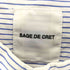 サージュデクレ SAGE DE CRET ストライプ柄 スタンドカラーシャツ メンズ JPN:L