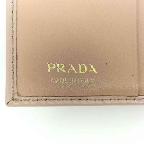 プラダ PRADA ロゴプレートウォレット レディース