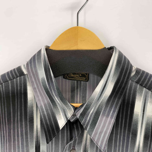 Monzini COLLECTION グラデージョンストライプシャツ メンズ 3X