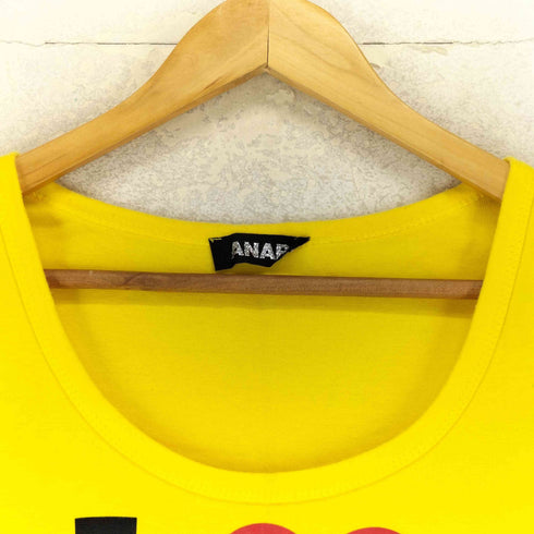 アナップ ANAP Y2K I LOVE プリント UネックTシャツ レディース