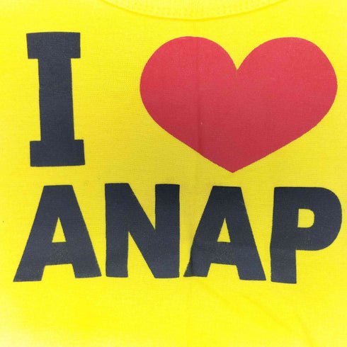 アナップ ANAP Y2K I LOVE プリント UネックTシャツ レディース