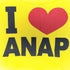 アナップ ANAP Y2K I LOVE プリント UネックTシャツ レディース