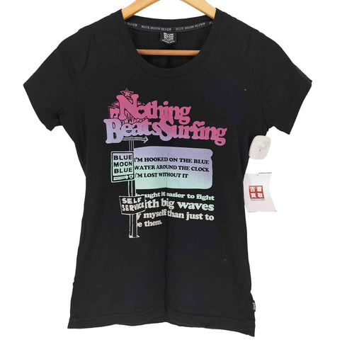 BLUE MOON BLUE Y2K 両面プリント 半袖Tシャツ レディース FREE