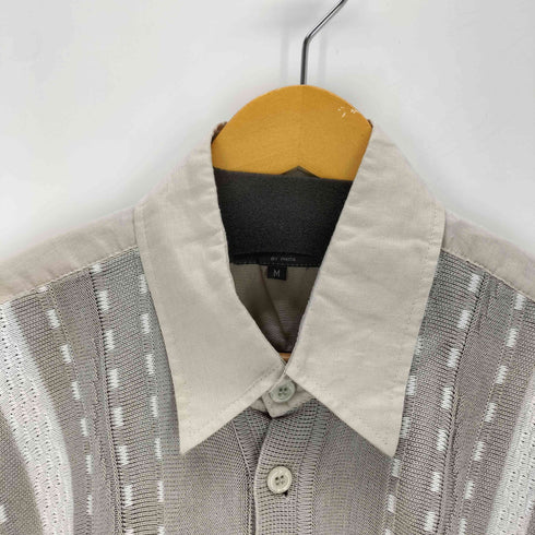 Successo UOMO フロントニット切替 リネン キューバシャツ メンズ M