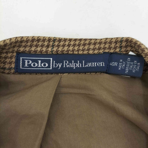 ポロバイラルフローレン Polo by RALPH LAUREN RL67 パッチワーク リネンブレンドジャケット メンズ US:40