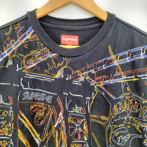 シュプリーム Supreme 21aw Bridge Embroidered S/S Top メンズ import:M