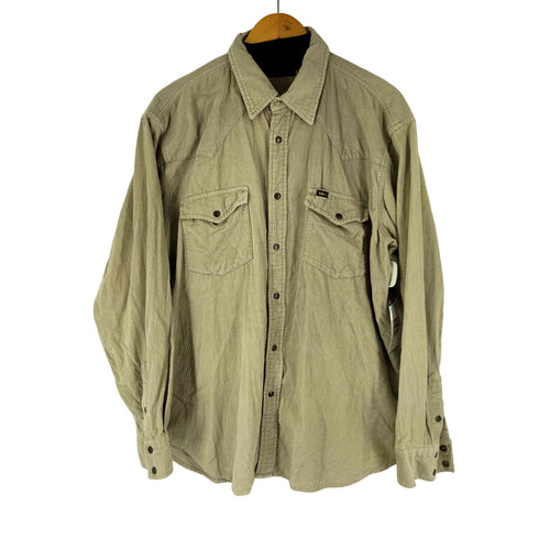 リー Lee 90-00s コーデュロイ スナップボタン L/S シャツ メンズ import:XL