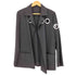 ヨウジヤマモト Yohji Yamamoto 09aw 100番 ハトメデザイン ウールギャバジン ボタンレス ジャケット メンズ JPN:1