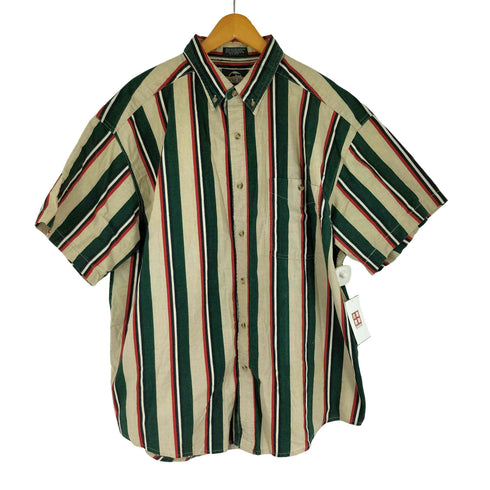 TIMBER RUN 90S マルチストライプ S/S BDシャツ メンズ import:XL