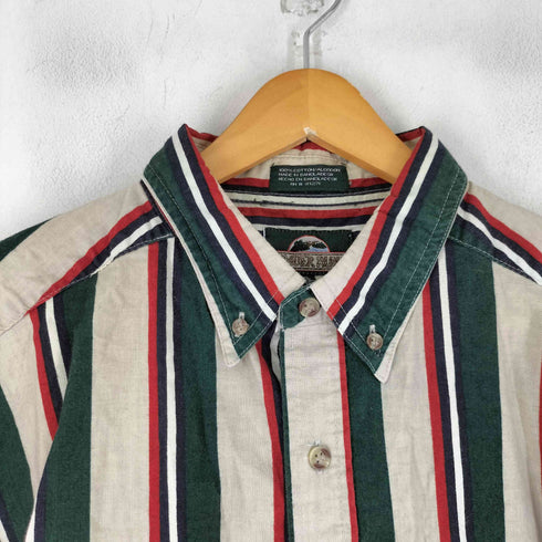 TIMBER RUN 90S マルチストライプ S/S BDシャツ メンズ import:XL