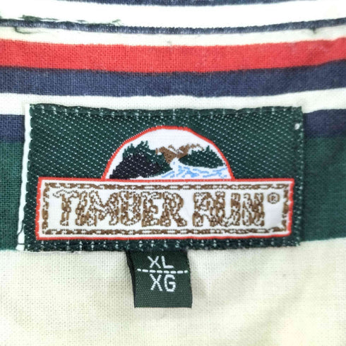 TIMBER RUN 90S マルチストライプ S/S BDシャツ メンズ import:XL