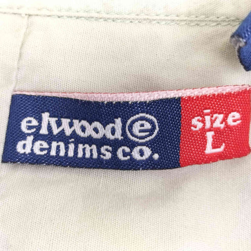 elwood denims フラワー刺繍 半袖シャツ メンズ JPN:L