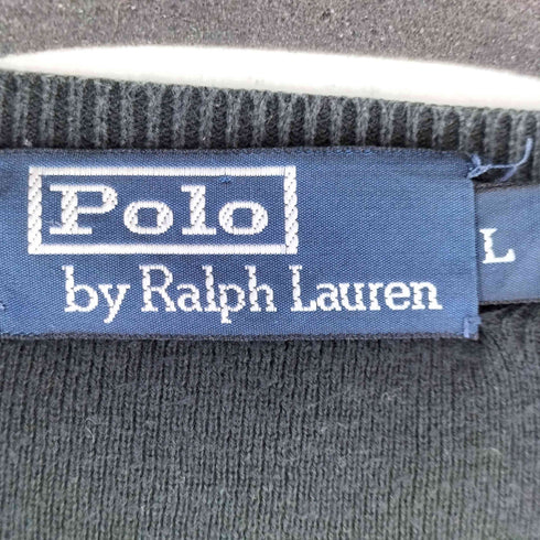 ポロバイラルフローレン Polo by RALPH LAUREN スモールポニー刺繍 コットン Vネックセーター メンズ import:M
