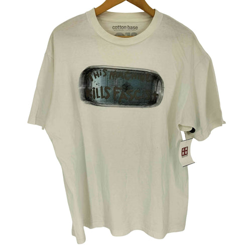 グッドイナフ GOODENOUGH 00S 2001 COTTON BASE This Machine Kills Fascist プリント S/S クルーネック Tシャツ メンズ import:L