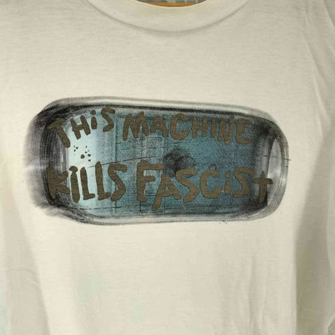グッドイナフ GOODENOUGH 00S 2001 COTTON BASE This Machine Kills Fascist プリント S/S クルーネック Tシャツ メンズ import:L