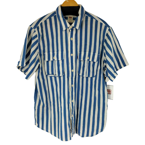 リーバイス Levis 00S RELAXED ストライプ S/S シャツ メンズ import:L