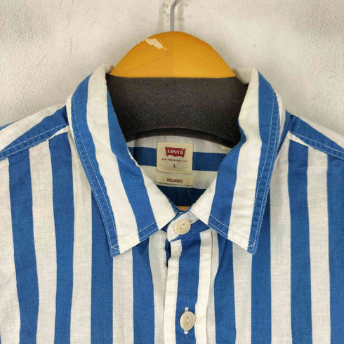 リーバイス Levis 00S RELAXED ストライプ S/S シャツ メンズ import:L