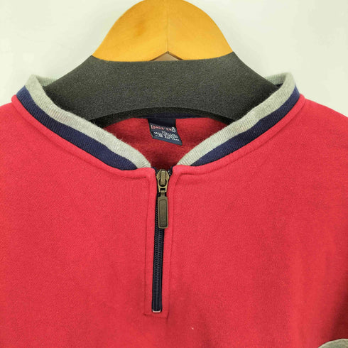 ランズエンド LANDS END 裏起毛 ハーフジップ スウェット メンズ import:XL