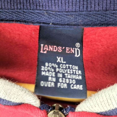 ランズエンド LANDS END 裏起毛 ハーフジップ スウェット メンズ import:XL