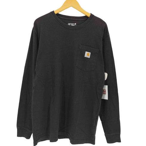 カーハート Carhartt LOOSE FIT HEAVYWEIGHT LONG-SLEEVE POCKET T-SHIRT メンズ import:M