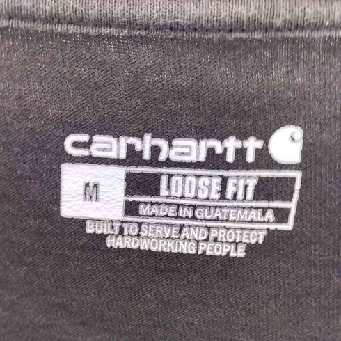 カーハート Carhartt LOOSE FIT HEAVYWEIGHT LONG-SLEEVE POCKET T-SHIRT メンズ import:M