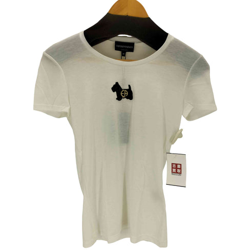エンポリオアルマーニ EMPORIO ARMANI ワンポイントロゴ T SHIRT レディース 38