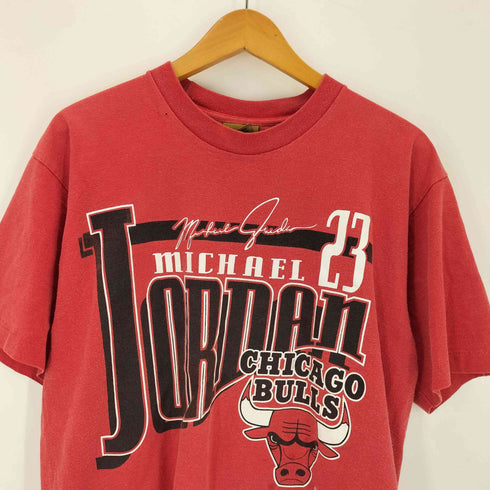 ナツメグ NUTMEG 90s USA製 シングルステッチ チームロゴプリント クルーネックTシャツ メンズ import:M