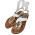 il Sandalo of Capri ホワイトレザーフラットサンダル レディース 37
