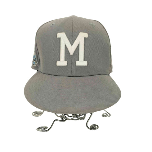 ニューエラ NEW ERA THE CAP別注 MILBRACO GRY UV SBLU ロゴ キャップ メンズ 7 1/2