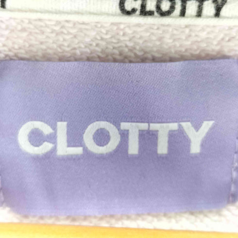 CLOTTY 刺繍ロゴスウェット レディース FREE