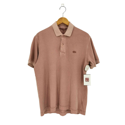 ラコステ LACOSTE オーガニックコットン ミネラルダイ鹿の子地 半袖ポロシャツ メンズ import:L