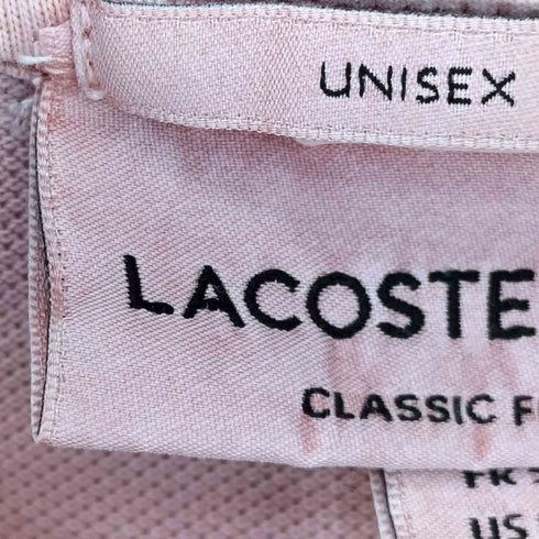 ラコステ LACOSTE オーガニックコットン ミネラルダイ鹿の子地 半袖ポロシャツ メンズ import:L