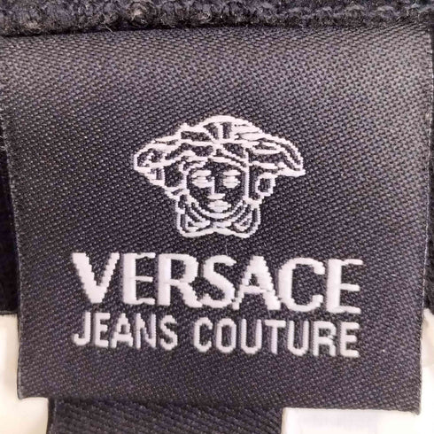 ヴェルサーチジーンズクチュール VERSACE JEANS COUTURE 90-00s イタリア製 ダブルジップ フルジップアップパーカー 短丈 メンズ import:M