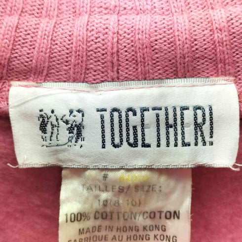 TOGETHER ハーフジップ リブデザイン スウェット メンズ 10 8-10