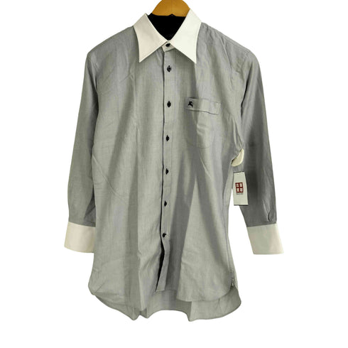 バーバリーブラックレーベル BURBERRY BLACK LABEL 襟切替デザイン L/S シャツ メンズ 39