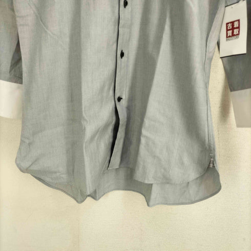 バーバリーブラックレーベル BURBERRY BLACK LABEL 襟切替デザイン L/S シャツ メンズ 39
