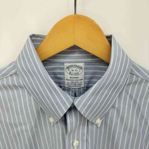 ブルックスブラザーズ BROOKS BROTHERS REGENT ストライプ ボタンダウン L/S シャツ メンズ 16-33