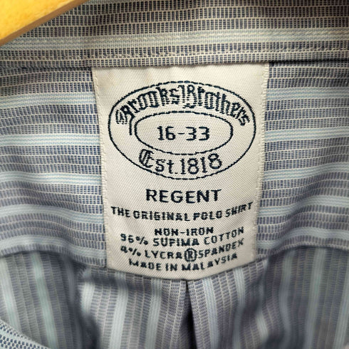 ブルックスブラザーズ BROOKS BROTHERS REGENT ストライプ ボタンダウン L/S シャツ メンズ 16-33