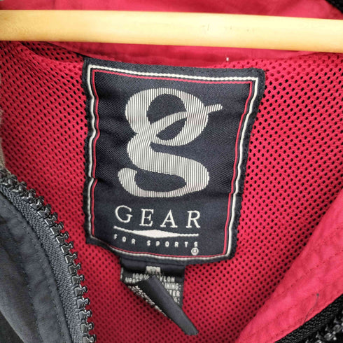 ギアフォースポーツ GEAR FOR SPORTS 企業刺繍 比翼ジップ スタンドネック ナイロン ジャケット メンズ import:S