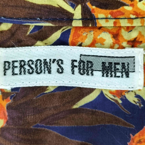 PERSONS FOR MEN 総柄 パイナップル レーヨン 開襟 アロハシャツ メンズ