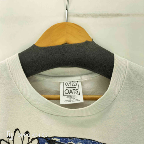 WILD OATS ボディ 90s USA製 コピーライト1996 裾袖シングル Flowers キャラクターTシャツ vintage メンズ import:XL