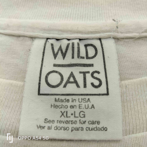 WILD OATS ボディ 90s USA製 コピーライト1996 裾袖シングル Flowers キャラクターTシャツ vintage メンズ import:XL