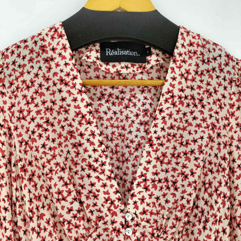 realisation シルク 花柄ワンピース レディース import:S