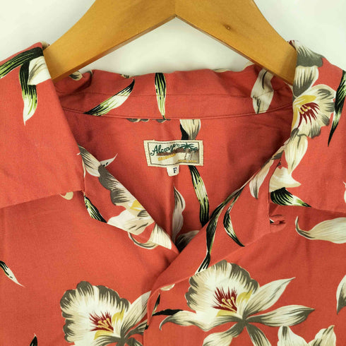 アルカルザ ALCARZA 花柄 レーヨン 開襟 アロハシャツ メンズ FREE