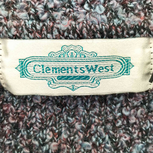 CLEMENTS WEST 襟付き ニット カーディガン レディース import:XL