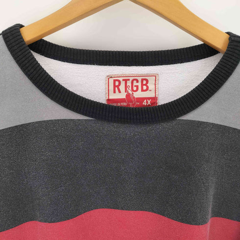 RTGB ボーダーカラースウェット メンズ 4XL