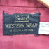 シアーズ Sears 70S WESTERN WEAR チェック 切り替え パールボタン L/S ウエスタン シャツ メンズ import:M