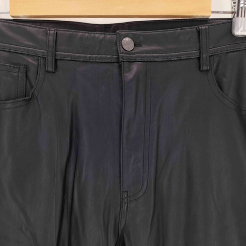 ザラ ZARA フェイクレザーテーパードパンツ メンズ EUR:44