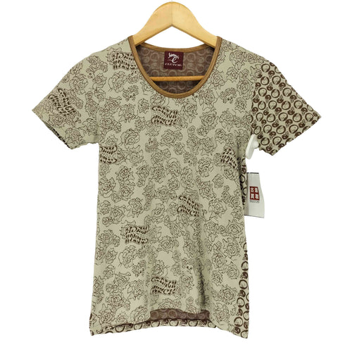 CLUTCH 総柄ミニTシャツ Y2K レディース